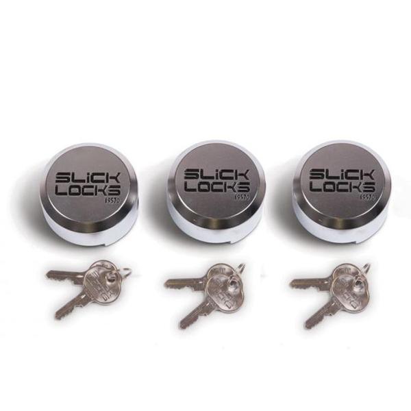 Slick Locks SlickLocks: Hidden Shackle Puck Lock KA, PK 3 SLL-PL-AL-3KA